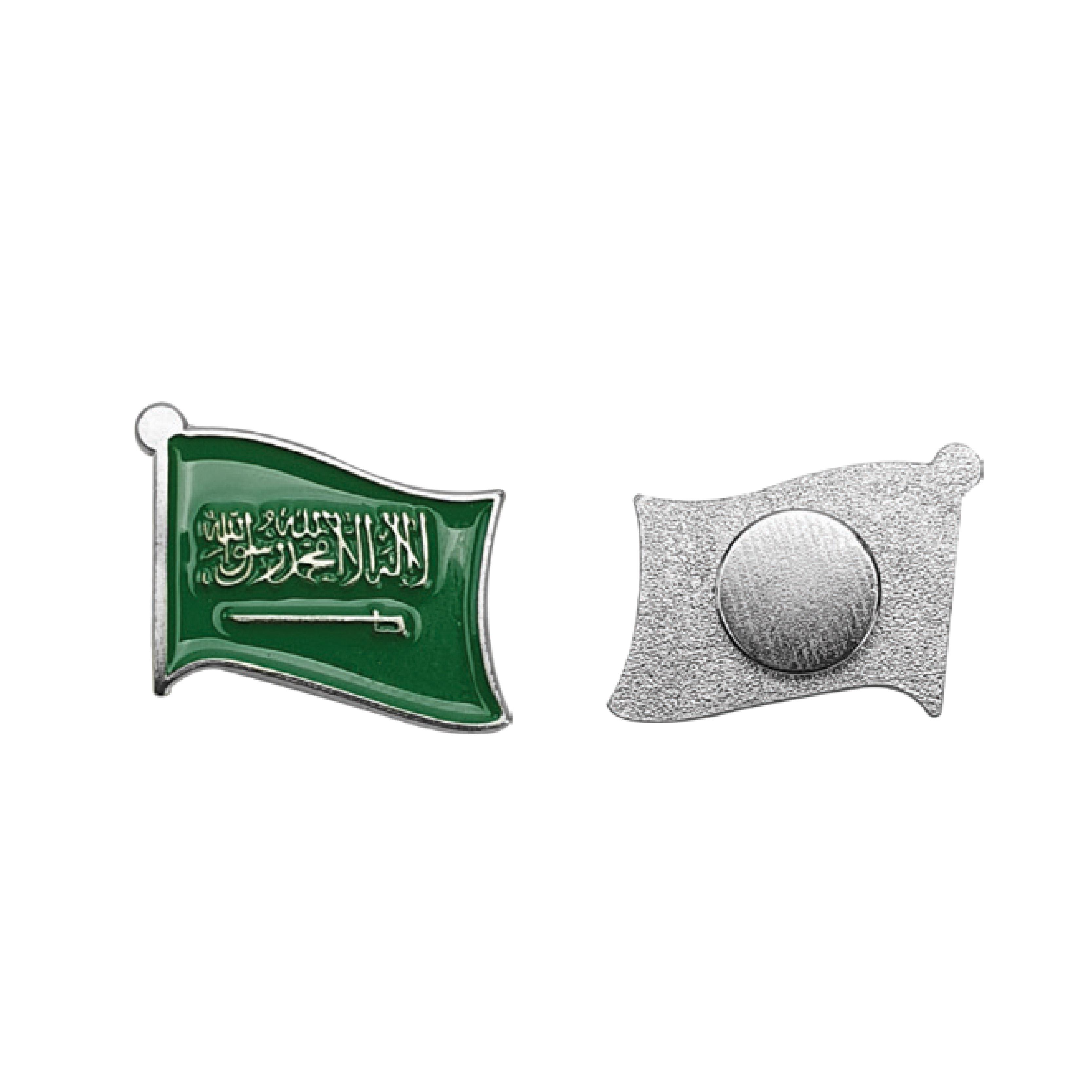 KSA Flag Metal Badges